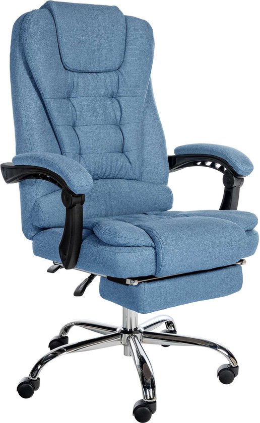 Chaise de bureau Clp Oxygen - Blauw - Tissu