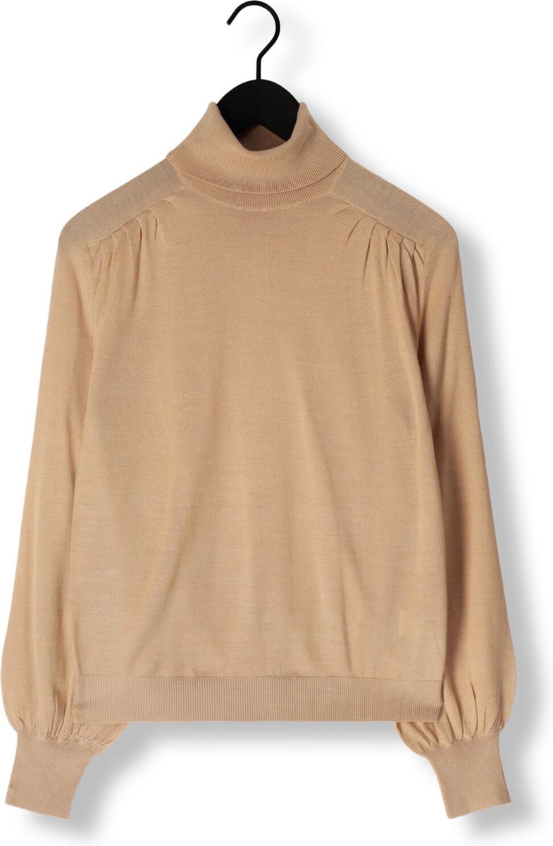 Ruby Tuesday Veanna Turtle Neck Balloon Sleeves Pull Truien & vesten Dames - Sweater - Hoodie - Vest- Camel - Maat 38