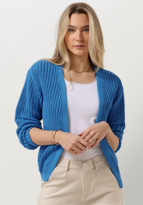 NUKUS Gladys Cardigan Fancy Truien & vesten Dames - Sweater - Hoodie - Vest- Donkerblauw - Maat M