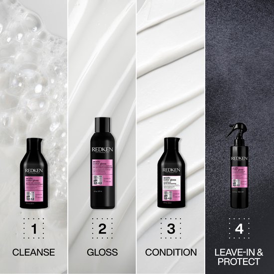 Redken Acidic Color Gloss Shampooing - Cheveux colorés - Préservation et brillance de la couleur - 500 ml
