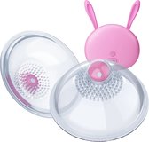 Draadloze tepel en borst stimulator - Set van twee - Borst vibrator - Extra tepels stimulatie - Draadloos - Afstandsbediening - One size - 10 vibratiestanden - USB oplaadbaar