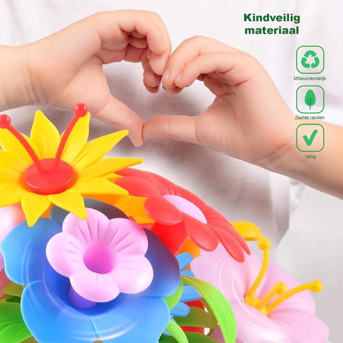Joyage Bloemen Speelgoed – 142st - Fijne motoriek Speelgoed - Meisjes speelgoed 6 jaar - Open ended speelgoed Kleuter speelgoed 3 jaar - Kinderspeelgoed 4 jaar cadeau meisje 7 jaar cadeau meisje 8 jaar - Speelgoed 3 jaar - Jongens Speelgoed 5 Jaar — afbeelding 4