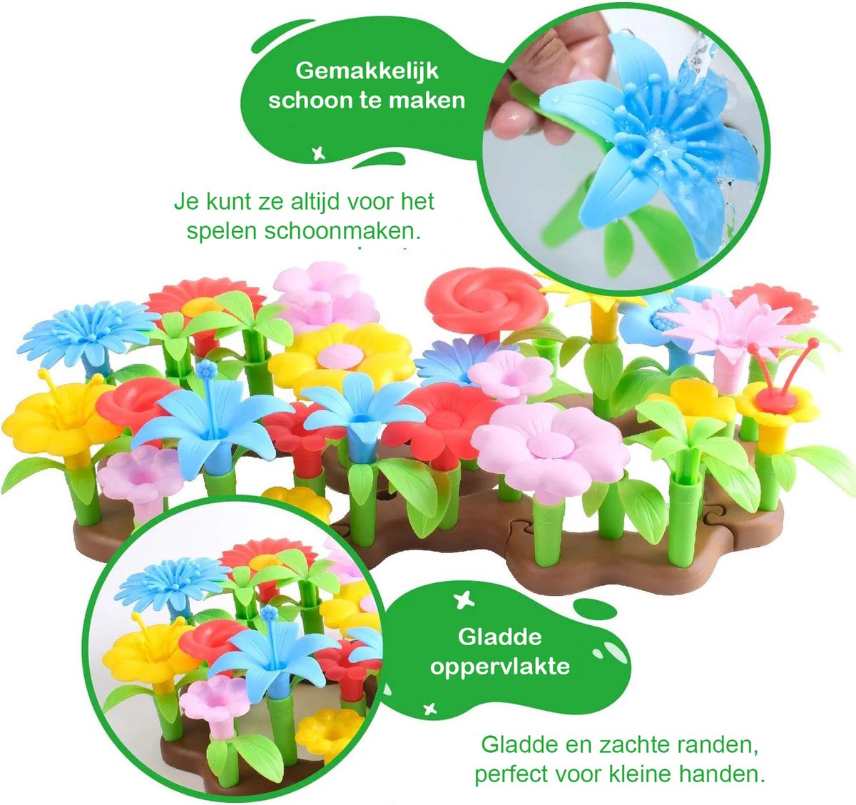 Joyage Bloemen Speelgoed – 142st - Fijne motoriek Speelgoed - Meisjes speelgoed 6 jaar - Open ended speelgoed Kleuter speelgoed 3 jaar - Kinderspeelgoed 4 jaar cadeau meisje 7 jaar cadeau meisje 8 jaar - Speelgoed 3 jaar - Jongens Speelgoed 5 Jaar — afbeelding 5