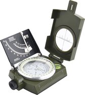 Kompas Inklapbaar Kaart Compass voor Outdoor en Survival voor kamperen, wandelen, waterdicht, wandelen, militaire navigatie, met fluorescerend design
