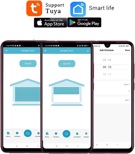 Wifi deur-detector met bediening via APP en kan werken met