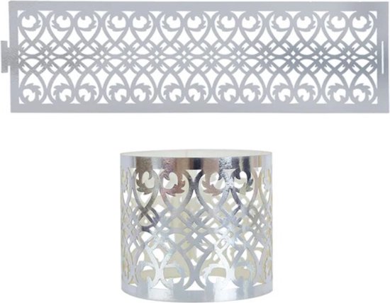 50 Papieren servetringen zilverkleurig met vouwsluiting - 50 stuks - Decoratie Bruiloft - Verjaardag - Tafeldecoratie - Luxe - Zilver - Silver