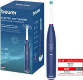 Beurer TB 50 Elektrische tandenborstel - 3 Individuele programma's: Clean, Sensitive & White - Batterijduur tot 45 dagen - Incl. opbergbox, lader, adapter & borstelkop - Timer - Goed getest - 3 Jaar garantie - Donker blauw