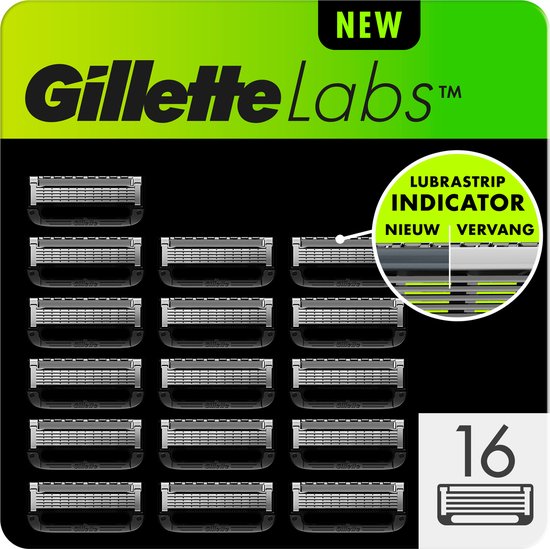 Foto: Gillettelabs with exfoliating bar en heated razor 16 scheermesjes van gillette