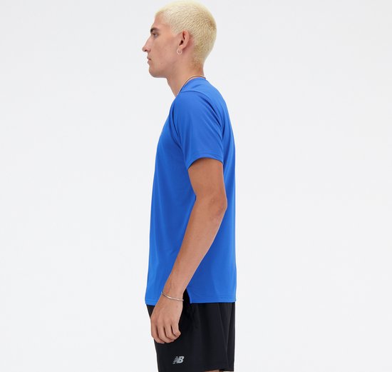 New Balance Run T-Shirt Heren Sportshirt - Blauw OASIS - Maat L