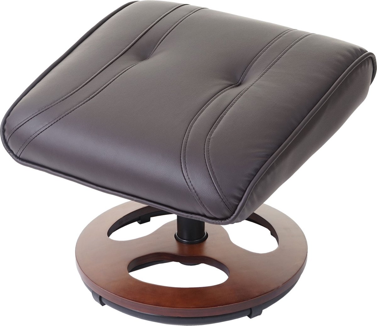 Cosmo Casa Relax Fauteuil - TV Fauteuil - Met Voetenbank - Kunstleer - Bruin