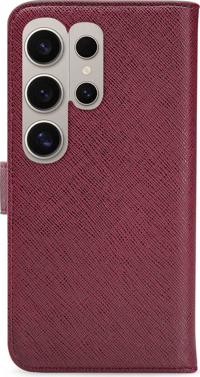 My Style Telefoonhoesje geschikt voor Samsung Galaxy S24 Ultra Hoesje | My Style Flex Wallet Bookcase Portemonnee | Pasjeshouder voor 3 Pasjes | Telefoonhoesje voor Pinpas / OV Kaart / Rijbewijs - Bordeaux | Bordeaux rood