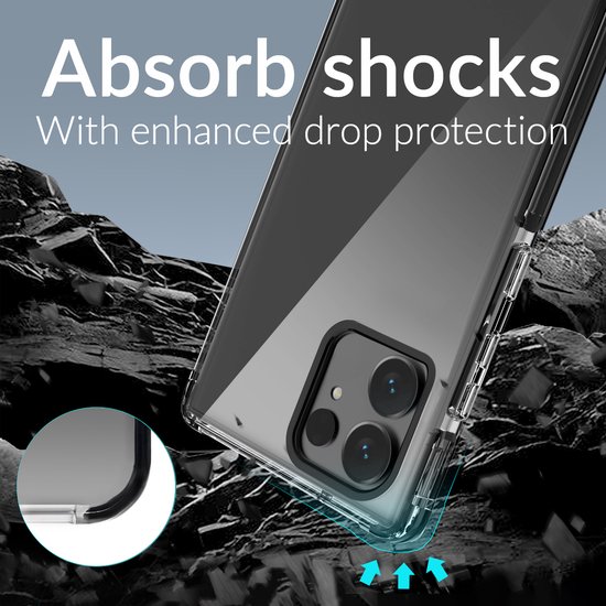 Mobilize Hoesje geschikt voor Apple iPhone 15 Pro Telefoonhoesje Hardcase | Mobilize Shatterproof Backcover Shockproof | Schokbestendig iPhone 15 Pro Telefoonhoesje | Anti Shock Proof - Zwart