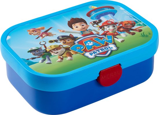 Foto: Mepal lunchbox campus broodtrommel met vakjes voor kinderen geschikt voor 4 boterhammen paw patrol