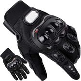Motor Handschoenen - Motorhandschoenen - Klittenband - Verstelbaar - Antislip - Grip - Zwart - Scooter Handschoenen - Motor Accessoires