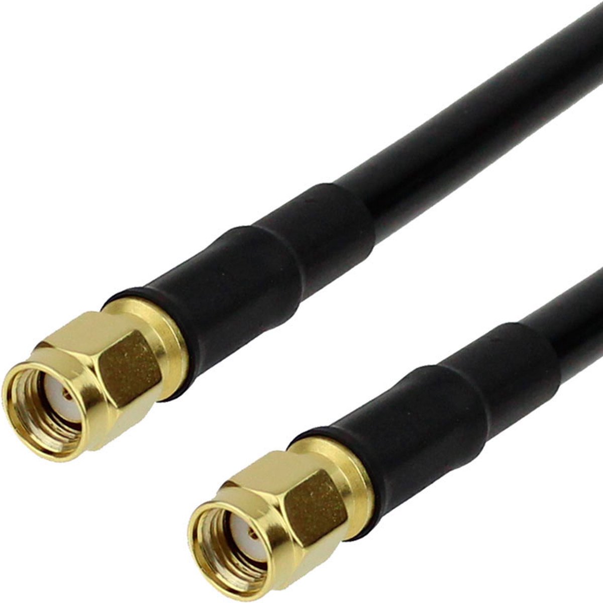 Image of DrPhone HCC4 - LMR 240 Helium Hotspot Antennekabel - Rp Sma (Mannelijk) to Rp Sma (Mannelijk) – 0.5 Meter – Zwart
