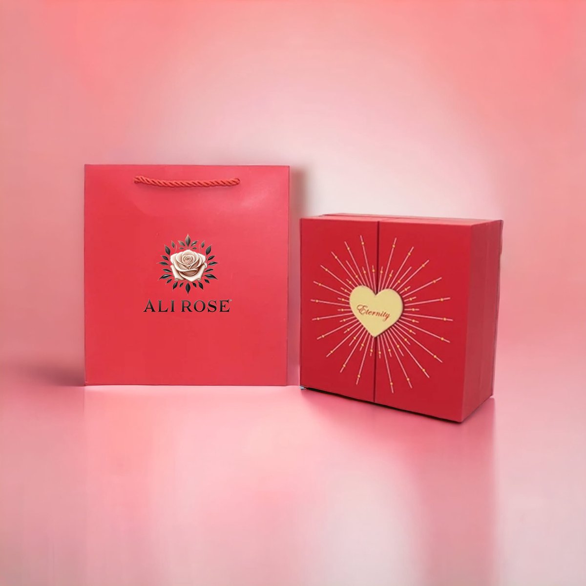 AliRose - Eternal Love - Cadeau Box - Rood - Liefde - Amor - TikTok - Instagram - Valentijn - Romatisch - Sieraad NIET Inbegrepen