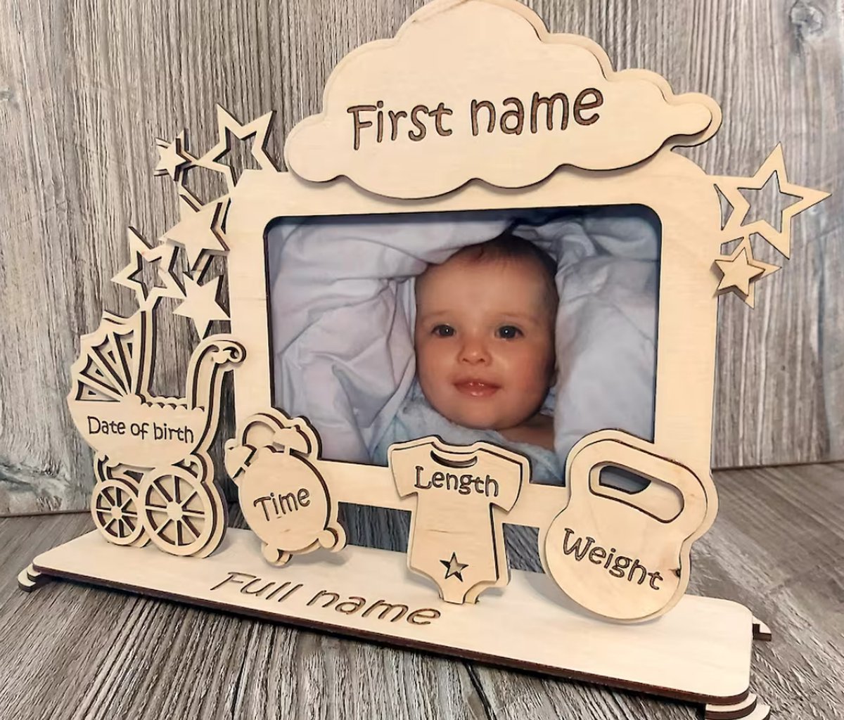 Goedkoopste Fotolijst met je babynaam!! Gepersonaliseerd baby fotolijst, Pas geboren Babygift, hout, Newborn foto, Baby Cadeau, Baby gifts, Verjaardagen, Baby foto frame Personalized Name