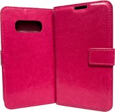 Portemonnee Book Case Hoesje Geschikt voor: Samsung Galaxy S10E - donker roze