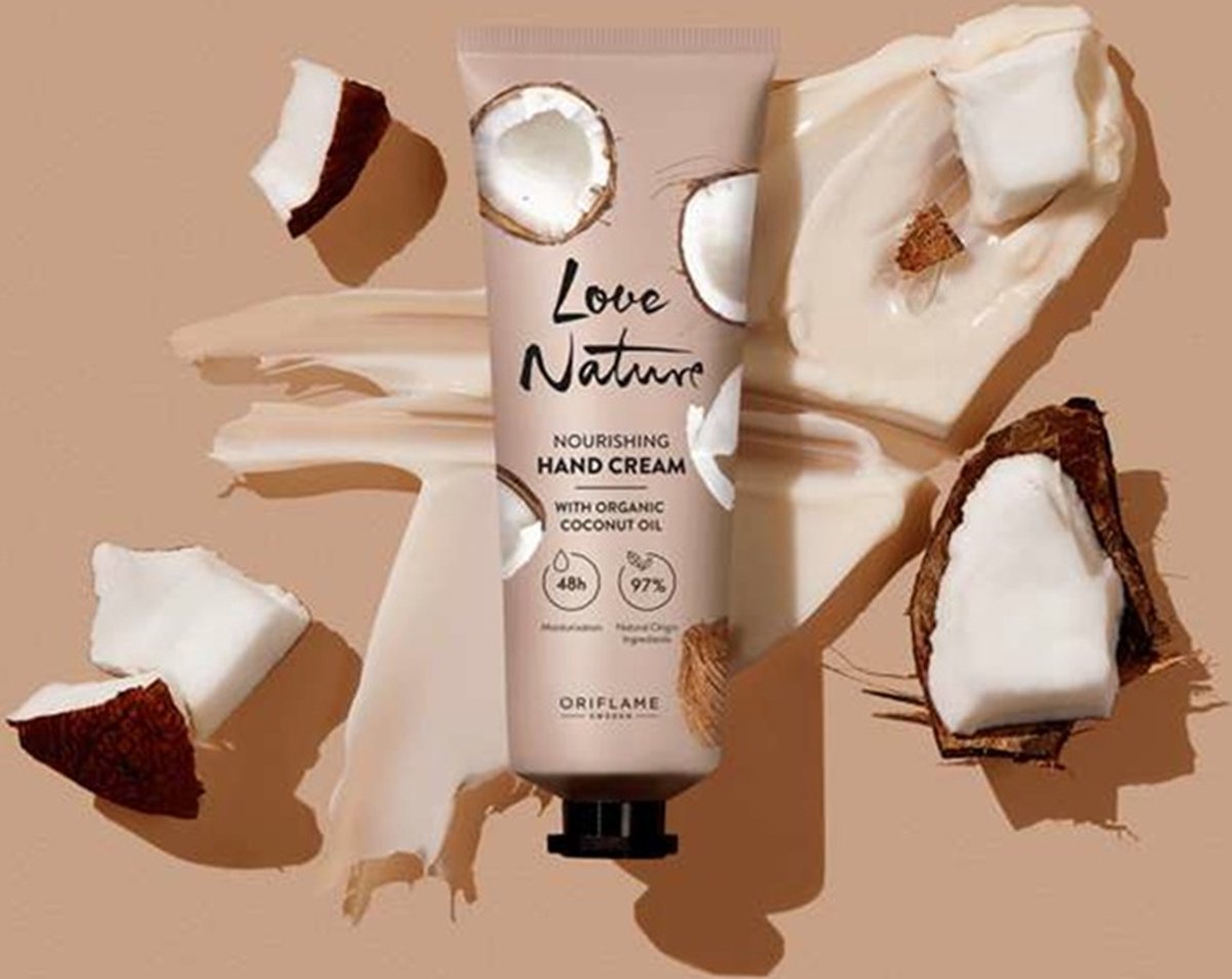 LOVE NATURE Nourishing Hand Cream with Organic Coconut Oil