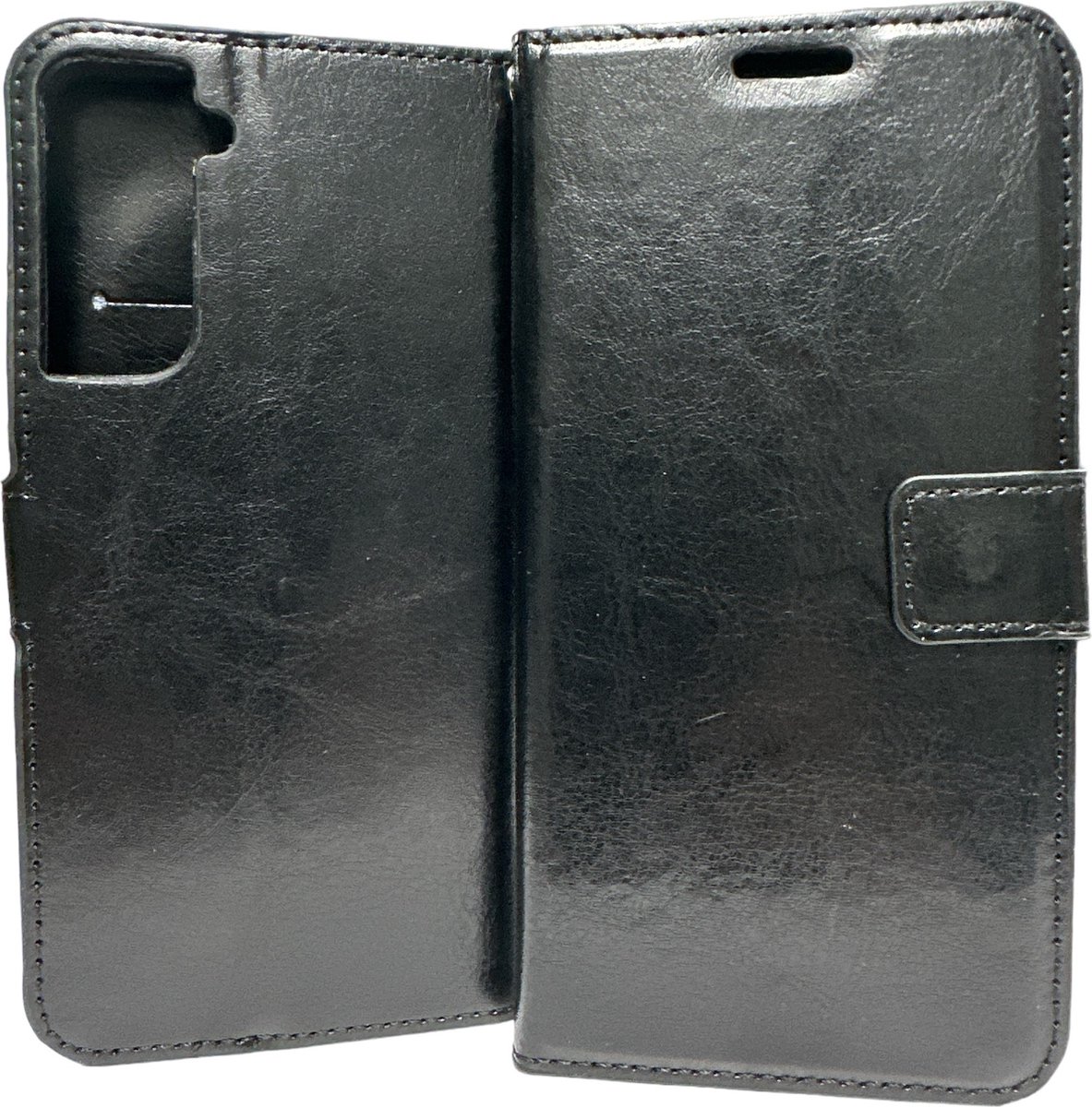 Portemonnee Book Case Hoesje Geschikt voor: Samsung Galaxy S21 Plus - zwart