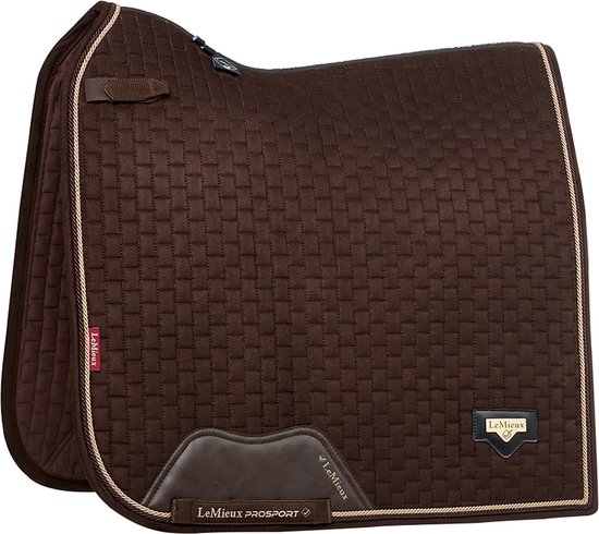 LeMieux Puissance Suede Dressuur Zadeldek - Zwart Large