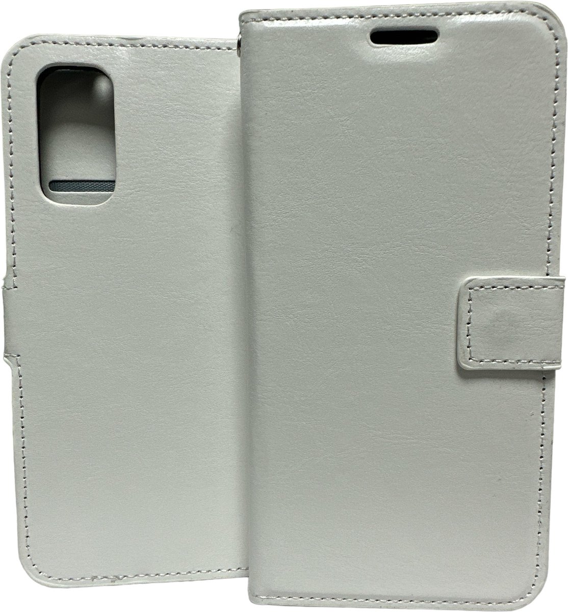Portemonnee Book Case Hoesje Geschikt voor: Samsung Galaxy S20 - wit