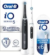Oral-B Elektrische Tandenborstel iO5 Duo + Opzetborstels 6 stuks Pakket