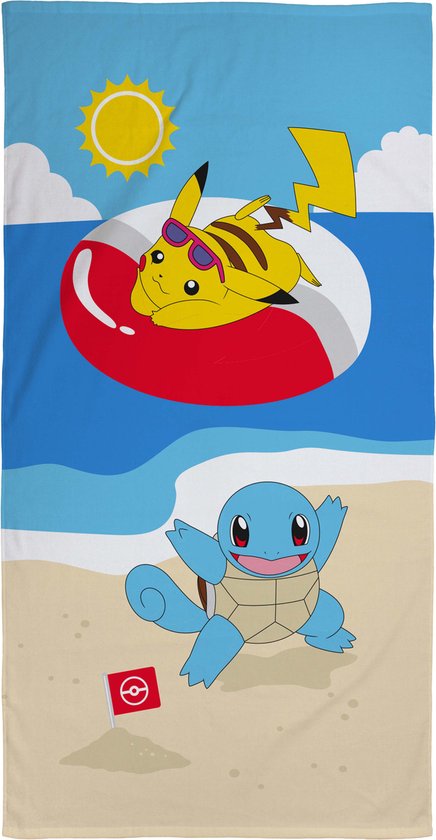 Serviette de bain Pokémon Arbre Pikachu 70x140cm Katoen