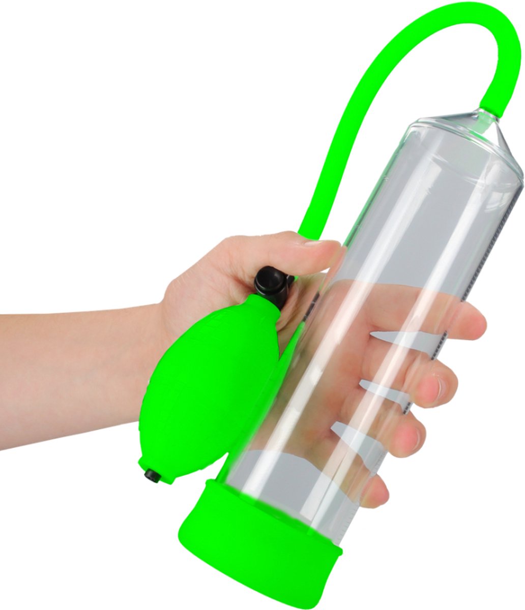 Goedkoopste Classic Penis Pump - Glow in the Dark - Neon Green