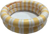 Piscine Opblaasbaar pour bébé Swim Essentials - Piscine Bébé - Rayé jaune/ Wit - Ø 60 cm