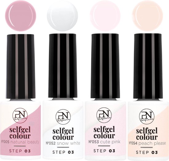 PN Selfcare Gellak Set Natural Sheers 6 Nagellak