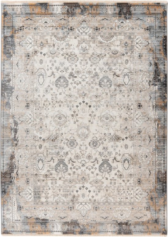 Lalee Prime | Modern Vloerkleed Laagpolig | Silver | Tapijt | Karpet | Nieuwe Collectie 2024 | Hoogwaardige Kwaliteit | 80x150 cm
