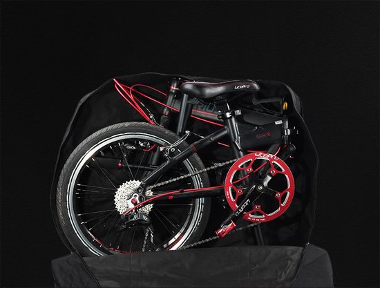 SUNTTELF Foldable Bicycle Bag for 14-20 Inches, Brompton Travel Suitcase, Bicycle Transport for Car and Train, Black, 20 Zoll SUNTTELF Foldable Bicycle Bag for 14-20 Inches, Brompton Travel Suitcase, Bicycle Transport for Car and Train, Black, 20 Zoll