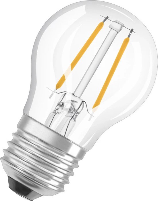 OSRAM 4058075436541 LED-lamp Energielabel F (A - G) E27 Peer 2.5 W = 25 W Warmwit (Ø x l) 45 mm x 77 mm 1 stuk(s)