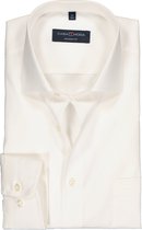 CASA MODA modern fit overhemd - mouwlengte 7 - beige / off white - Strijkvriendelijk - Boordmaat: 41