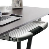 Toetsenbordlade ondertafelmontage | 1 set toetsenbordladen voor montage onder het bureau - grijs | uittrekbare ondertafel plank incl. opbergvak | toetsenbordladen & -sleuven
