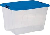 Iris Topbox Opbergbox 60L 57,5x39x36,5 cm Blauw/ Transparent