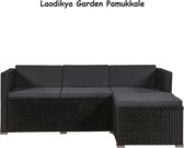 Laodikya Garden - Pamukkale - Loungeset - Loungebank - Tuinbank - Tuinset - zitgroep - zwart - Grijs