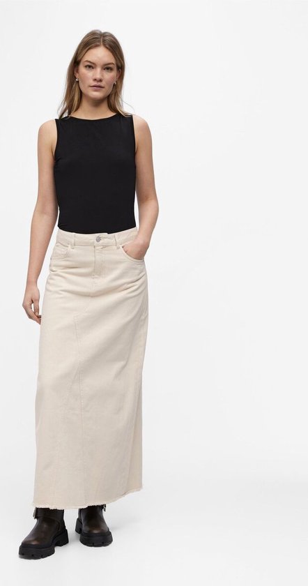 Object Glory Harlow Long Twill Skirt Sandshell bol