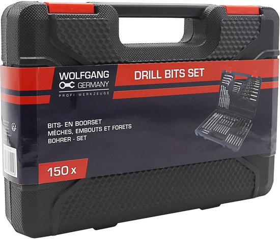 WOLFGANG Borenset 150 stuks | Boor- en bitset | Hout | staal en ...