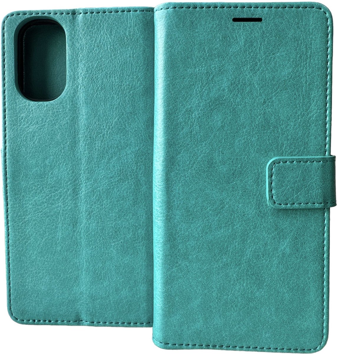 Portemonnee Book Case Hoesje Geschikt voor: Xiaomi Poco M3 - Mintgroen