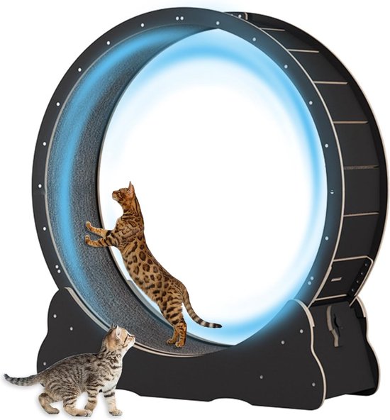 PawHut Cat loopfiets loopfiets voor Cat Kattenwiel met een