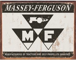 Massey Ferguson Logo. Metalen wandbord 31,5 x 40,5 cm.
