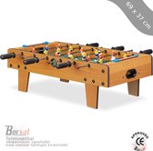 Borvat® - voetbaltafel - Tafelvoetbal volwassenen - speeltafel kind - voetbal tafelspel - kickertafel - tafelvoetbal - groen/bruin