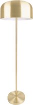 Bol.com Leitmotiv Vloerlamp Capa - Metaal Mat Geborsteld goud - Ø42x150cm - Modern - Staande lampen voor Woonkamer - Slaapkamer aanbieding