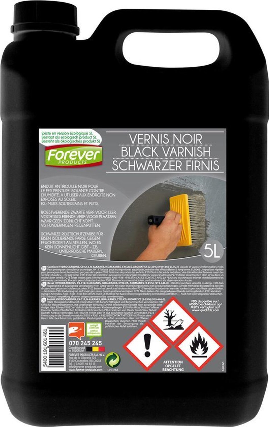 Black varnish - Forever - 20L