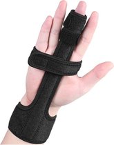 Vingerspalk- One size - Geschikt voor alle vingers - Vingerbrace - Vinger splint-Hand- en polsbraceondersteuning - Verstelbare vergrendelingsstijltang - Behandeling van startonderbreker voor verstuikingen-pijnverlichting-artritis-tendinitis