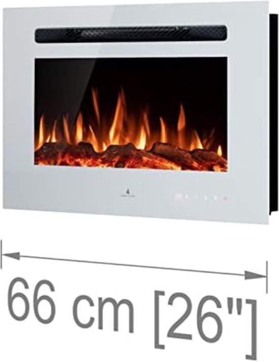 Elektrische kachel sfeerhaard Elektrische kachel sfeer haard 1500 Watt Zwart bol