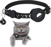 Airtag Kattenhalsband, reflecterende Air Tag-kattenhalsband met Airtag-houder en bel, lichtgewicht kattentracker-halsband, kattenhalsband met afgescheiden veiligheidsgesp voor kat hond kitten puppy