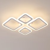 Delaveek - Vierkante Moderne LED Plafondlamp - 41W 4800LM - 3000K Warm Wit - Acryl- Φ70cm